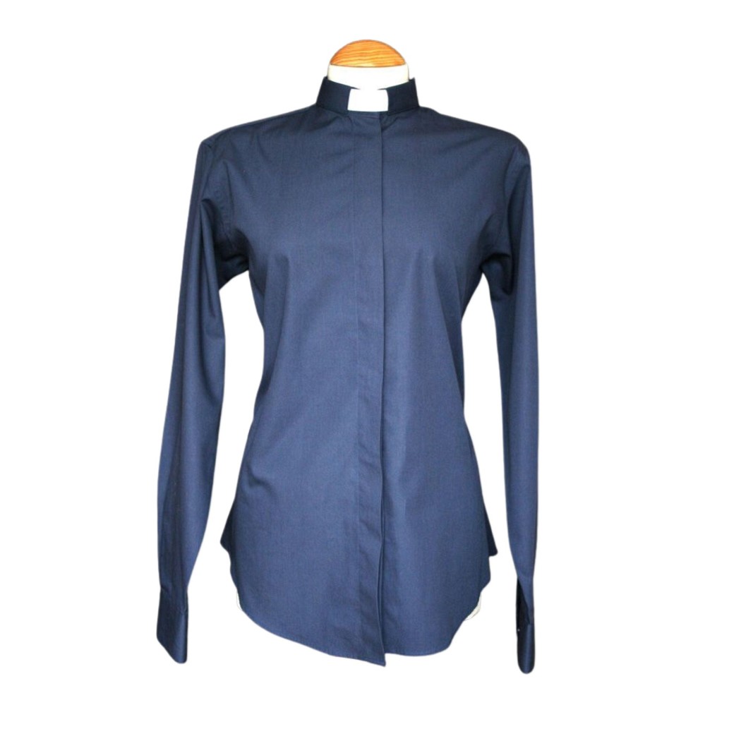 Fairtrade Shirt: Women's Long Sleeve Dark Blue - Size 12 - Women's ...